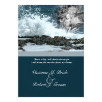 Coastal Beach Wedding Invitation