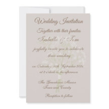 Coastal Beach Wedding Invitation | Soft Neutral