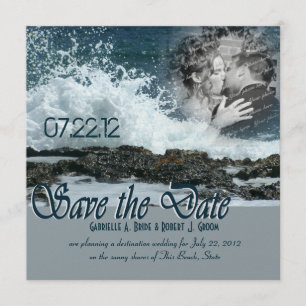 Coastal Beach Wedding Save The Date