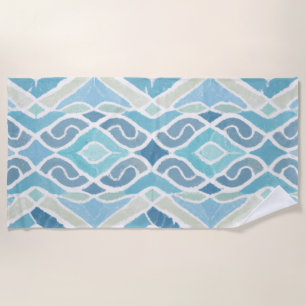 Coastal/beachy/nautical blue beach towel