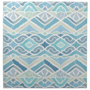 Coastal/beachy/nautical blue cloth napkin