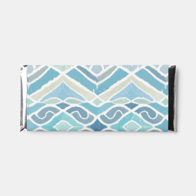 Coastal/beachy/nautical blue hershey bar favors (Front)