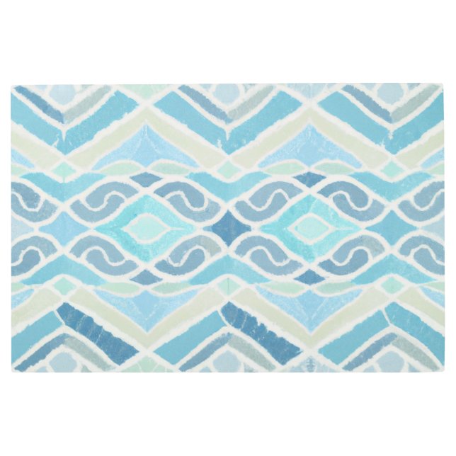 Coastal/beachy/nautical blue metal print (Front)
