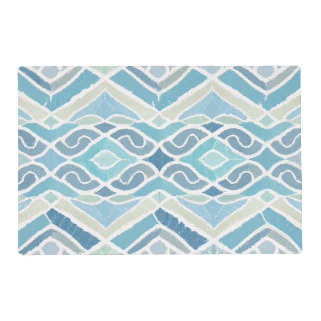 Coastal/beachy/nautical blue placemat (Front)