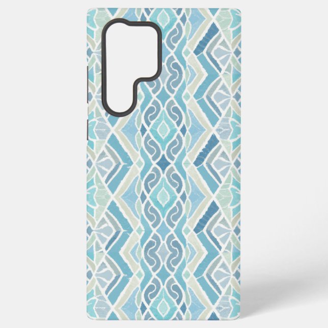 Coastal/beachy/nautical blue samsung galaxy case (Back)