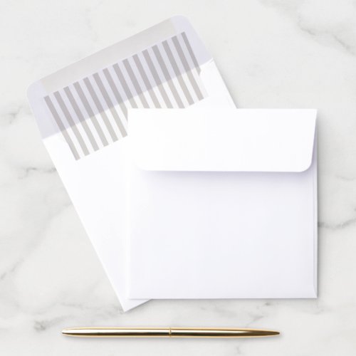 Coastal Beige Tan and White Stripes Envelope Liner