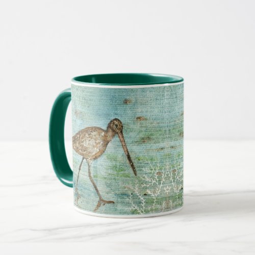 Coastal Bird Beach Snipe Art Mug