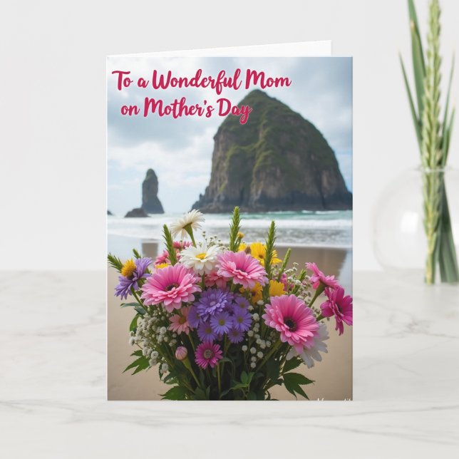 Coastal Blossom Mothers Day Card (Front)