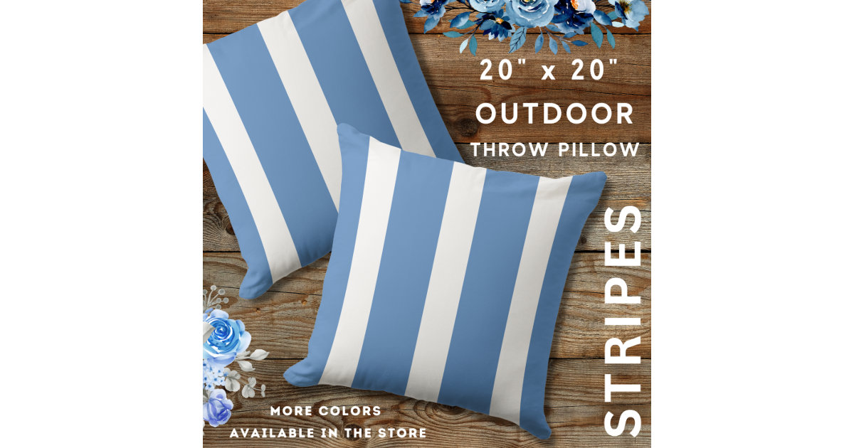Nautical Anchor Seafoam Stripe Family Monogram Accent Pillow