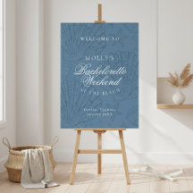 Coastal Blue Bachelorette Welcome