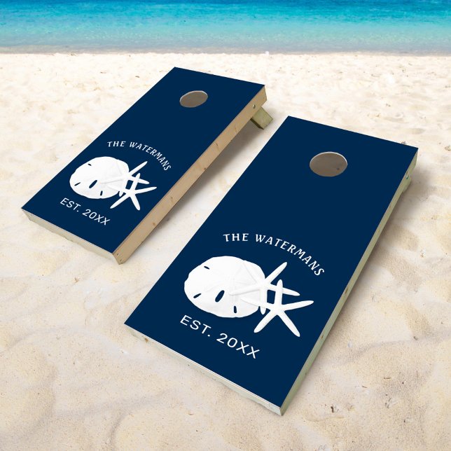 Coastal Blue Beach Family Cornhole Set (Creator Uploaded)