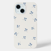 Coastal Blue Botanical Toss Pattern