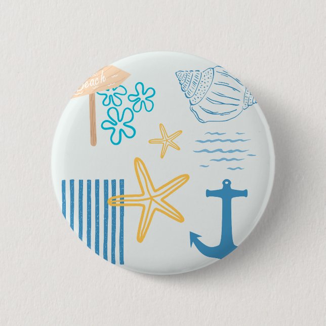  Coastal Blue Button (Front)