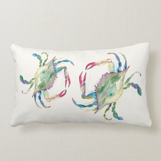 blue crab pillow