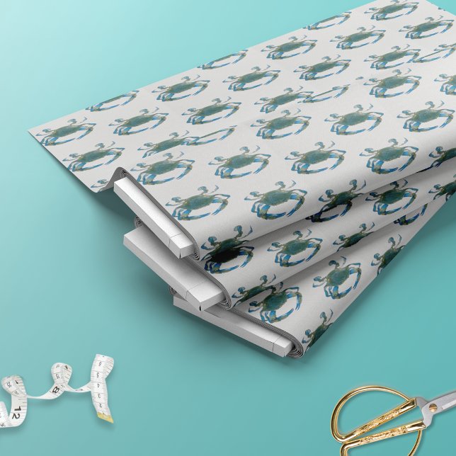 Coastal Blue Crab  Fabric (Creator Uploaded)