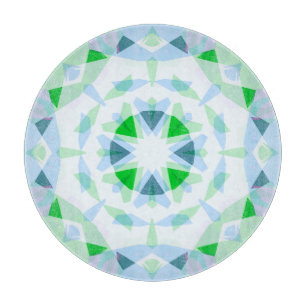 Coastal Blue Green Summer Star Dopamine Decor Cutting Board