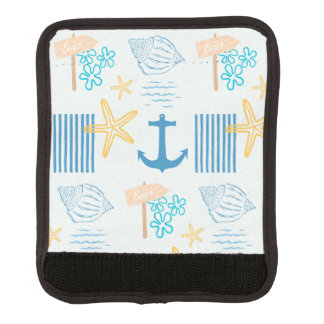 Coastal Blue Luggage Handle Wrap