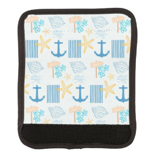 Coastal Blue Luggage Handle Wrap