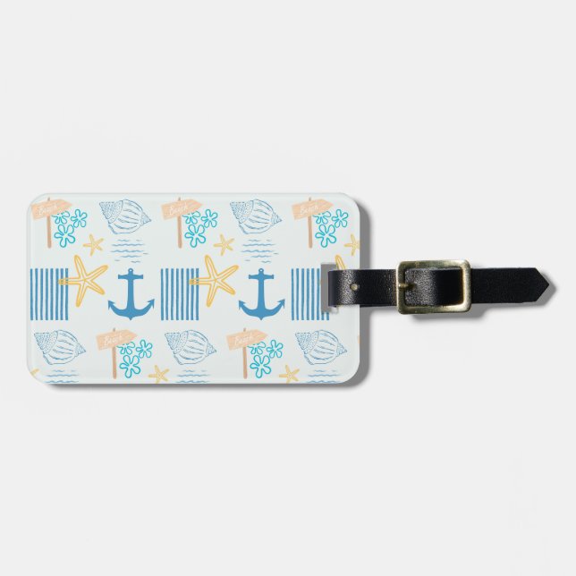  Coastal Blue Luggage Tag (Front Horizontal)