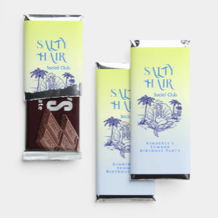 Coastal Blue Mermaid Cowgirl Summer Party Hershey Bar Favors