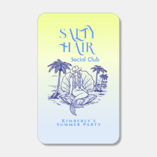 Coastal Blue Seashell Mermaid Birthday Party Mat Matchboxes