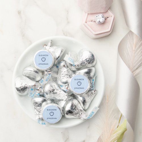 Coastal Blue Seashells Wedding Hershey®'s Kisses®
