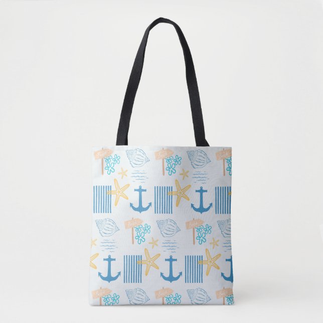 Coastal Blue Tote Bag (Front)