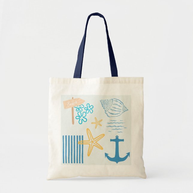  Coastal Blue Tote Bag (Front)