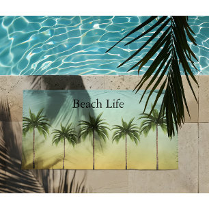 Coastal Boutique Hotel Spa Paradise Custom Bath Towel Set