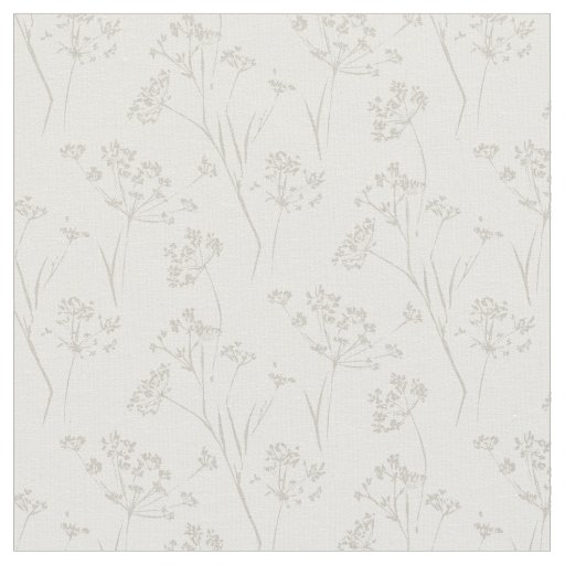 Coastal branches calming nature dry flowers fabric