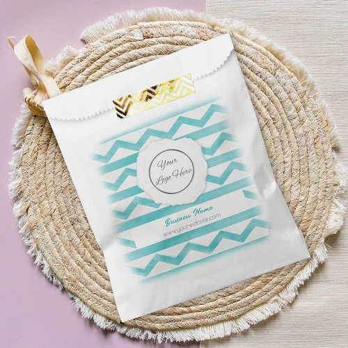 Coastal breeze boho branded paper bag with logo 