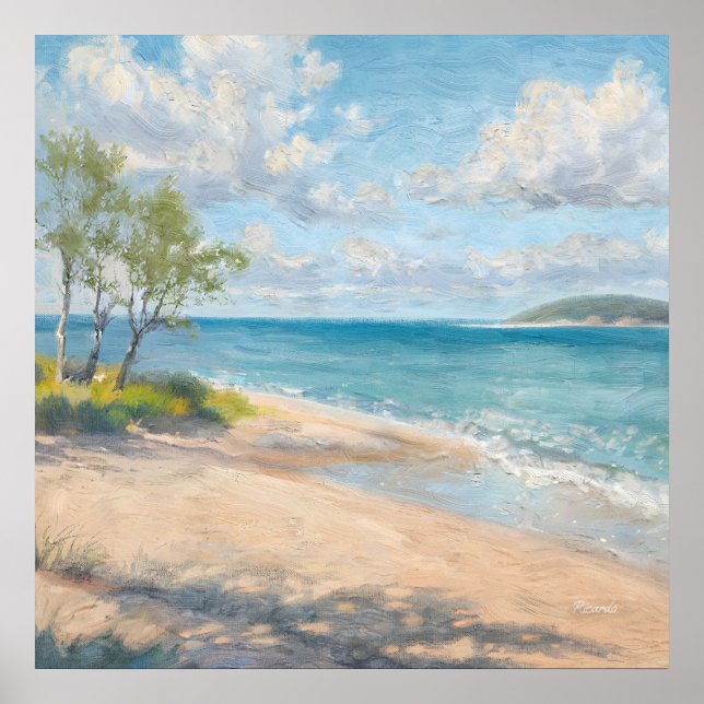 Coastal Breeze Fine Art Beach Print (Front)