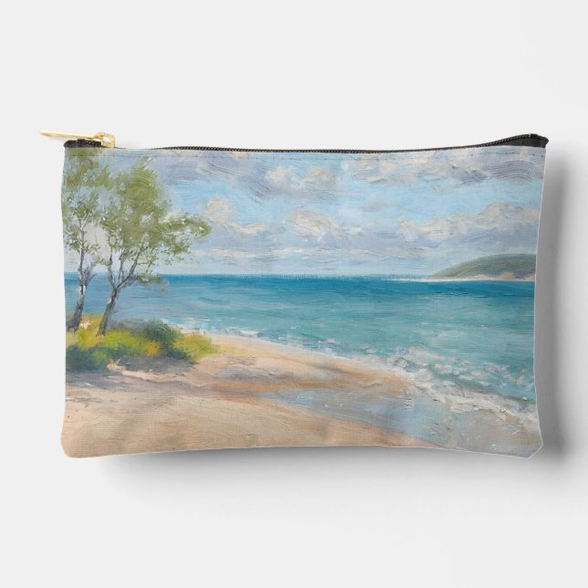 Coastal Breeze Fine Art Beach Print Accessory Pouch (Front)