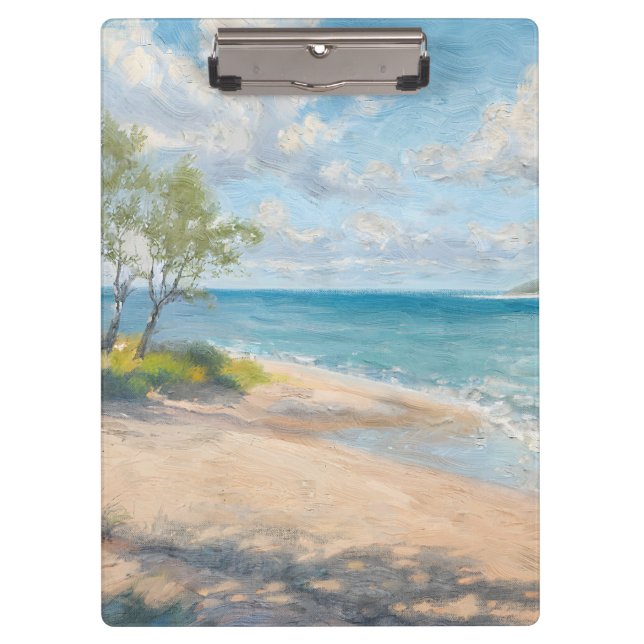 Coastal Breeze Fine Art Beach Print Clipboard (Front)