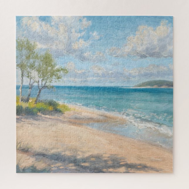 Coastal Breeze Fine Art Beach Print Jigsaw Puzzle (Vertical)