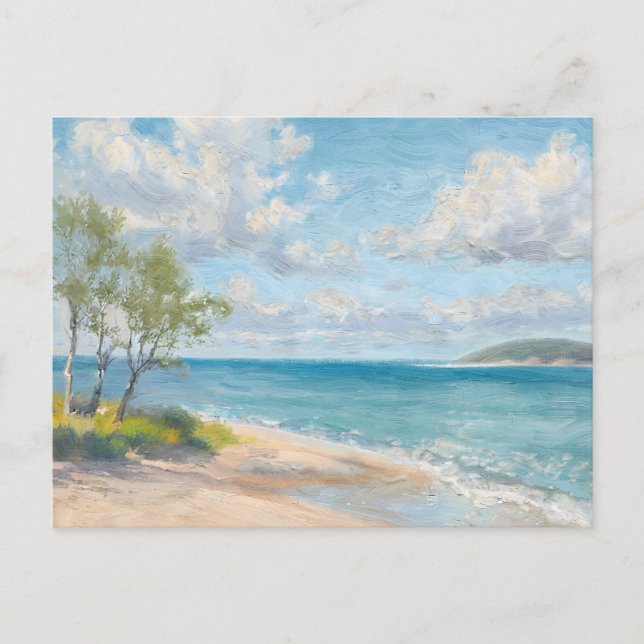 Coastal Breeze Fine Art Beach Print Postcard (Front)