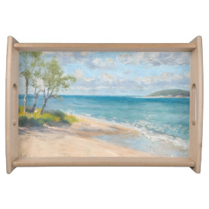 Coastal Breeze Fine Art Beach Print Serving Tray