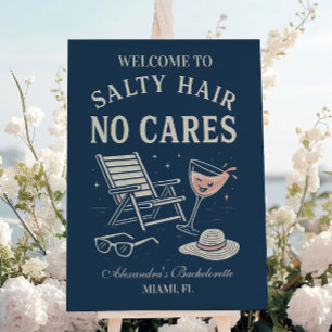 Coastal Breeze Last Toast Bachelorette Foam Board