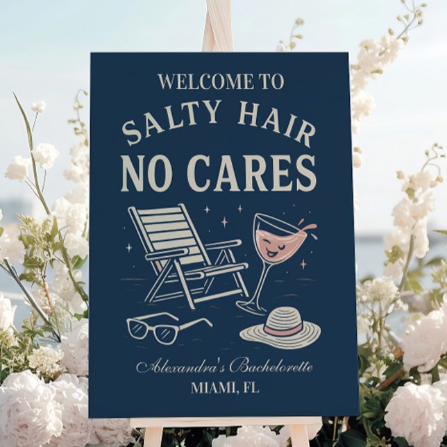 Coastal Breeze Last Toast Bachelorette Foam Board (Creator Uploaded)