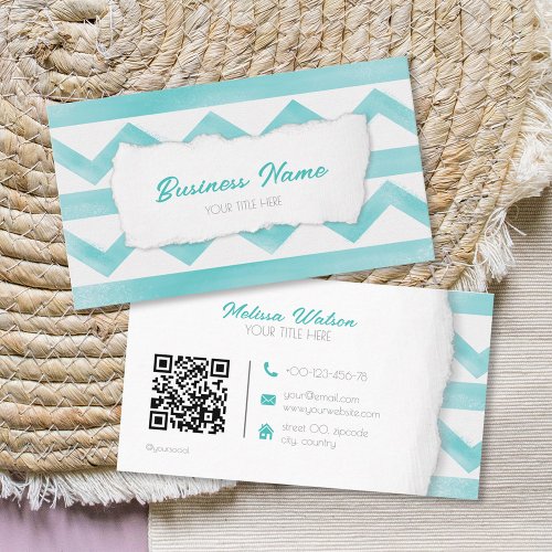 Coastal breeze trendy and calm professional  business card