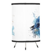 Coastal Breeze: Watercolor Seagull Tripod Lamp (Back)