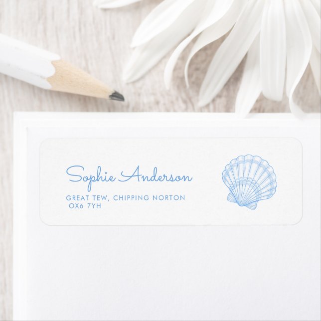 Coastal Bridal Shower Address Label (Insitu)