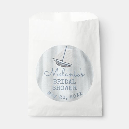 Coastal Bridal Shower Boat Stripe 