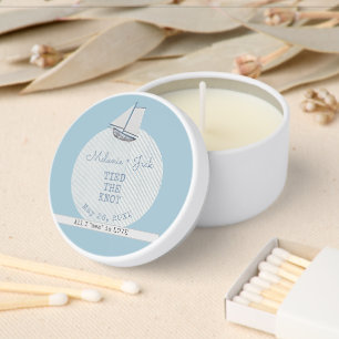 Coastal Bridal Shower Boat Stripe Mini Candle Favors