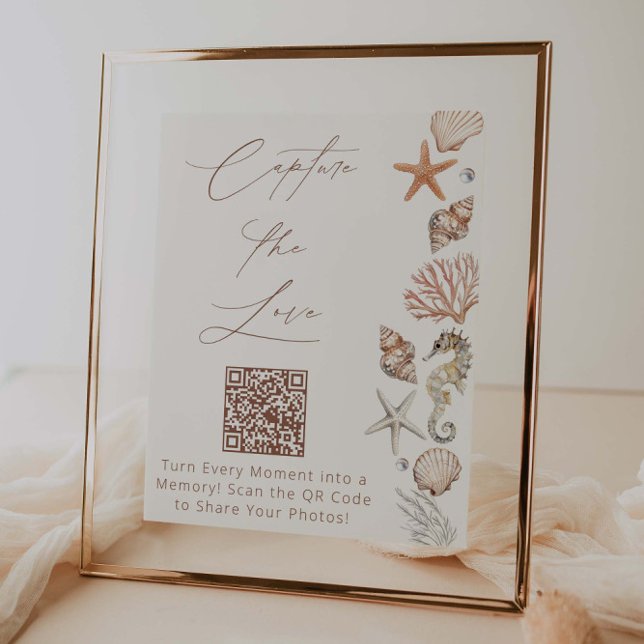  Coastal Bridal Shower Capture The Love Poster (Creator Uploaded)