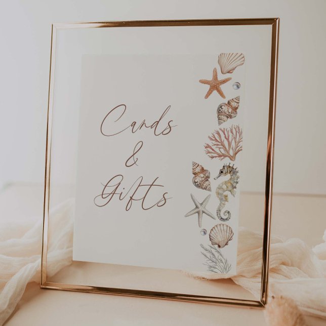 Coastal Bridal Shower Cards And Gifts Poster (Creator Uploaded)