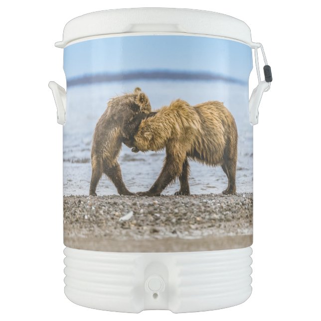 Coastal brown bears beverage cooler (Front)