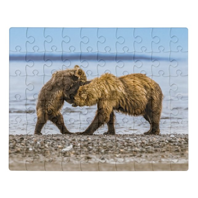 Coastal brown bears jigsaw puzzle (Puzzle Horizontal)