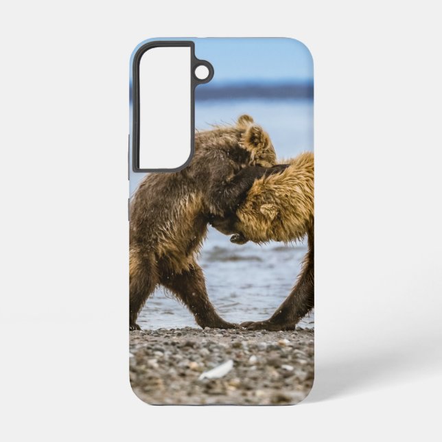 Coastal brown bears samsung galaxy case (Back)