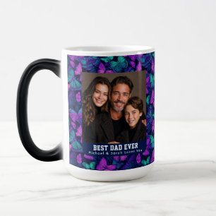Coastal Butterfly Camouflage Bouquet New Dad Birth Color Morph Mug